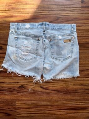 Joe's Jeans Light Wash Distressed Denim Cutoff Shorts